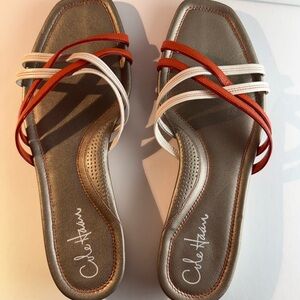 Cole Haan Women's Sandals - Orange & White